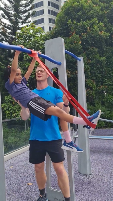 A FitBeat kids session in Singapore, clip 1