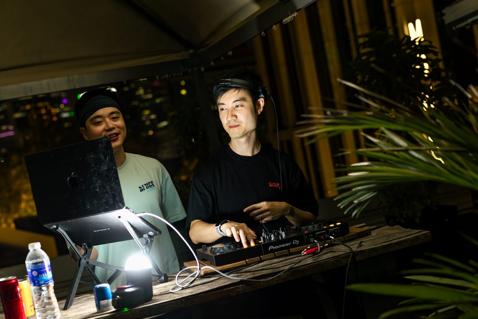 Live DJ sets from warm-up energy to golden-hour chill